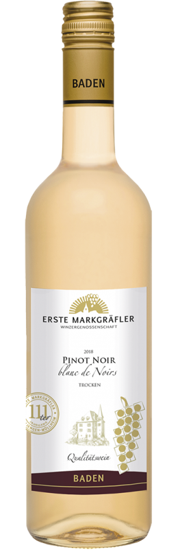 Erste Markgräfler Pinot Noir – Blanc de Noirs Baden Qw trocken